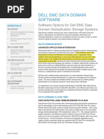 Datasheet EMC Data Domain Software