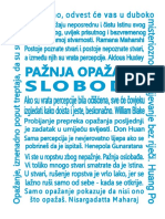 Paznja Opazanje Sloboda Knjiga