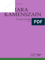 KAMENSZAIN, Tamara. Romances Parados, Poemas Que Avanzan (Ensaio)