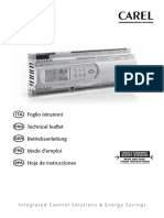 Electronic Controller: Foglio Istruzioni