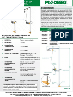 Ficha Tecnica de Ducha Mixta