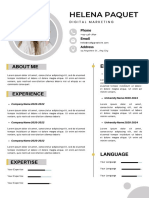 Black and White Professional Simple Resume PDF