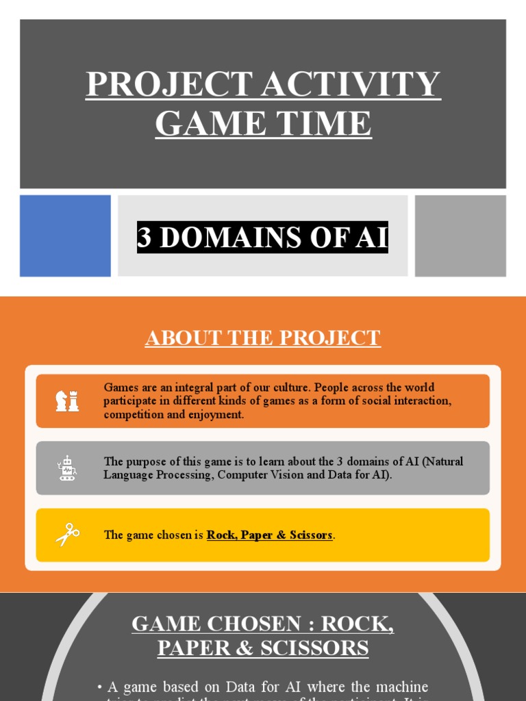 Understanding AI Through Games: An Interactive Project on the Domains