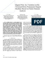 Influence of Magnet Pole Arc Variation On The Performance of External Rotor Permanent Magnet Synchronous Machine PDF