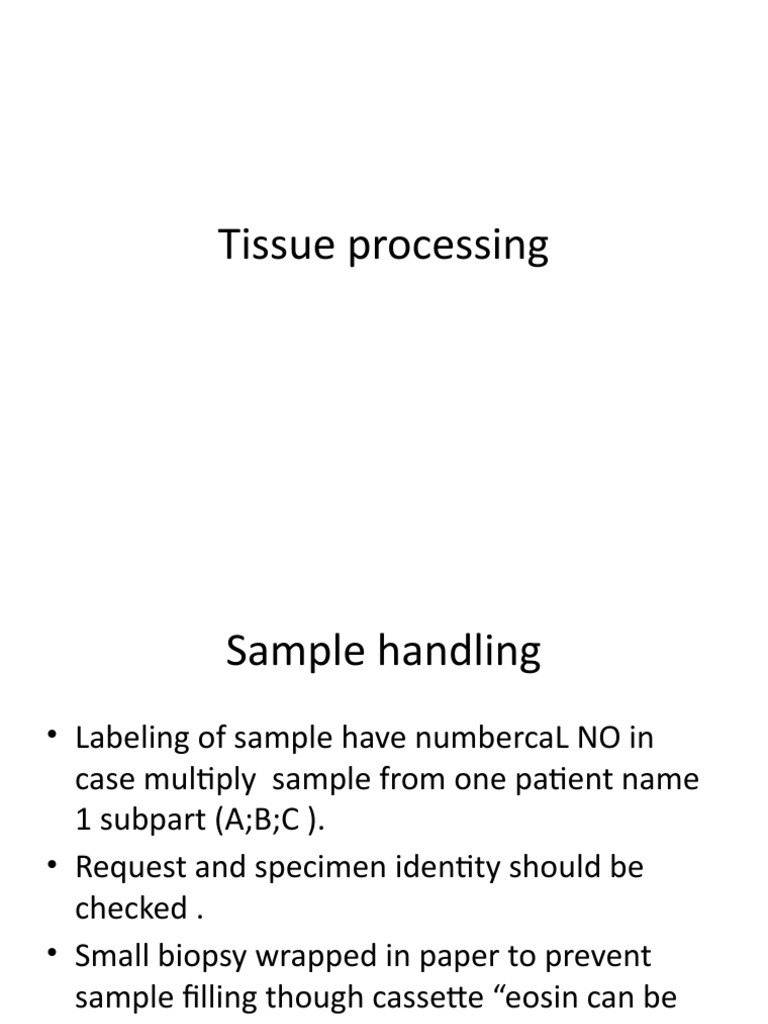 Tissue Processing PDF