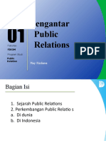 Definisi Public Relations - Pertemuan 1