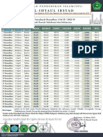 Jadwal Imsakiyah 1444 H - YPI Al-Ihyaul Irsyad