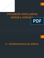 Vinculación Entre Justicia Arbitral y Ordinaria