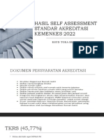Hasil Self Assessment Standar Akreditasi Kemenkes 2022 Rsud Torabelo