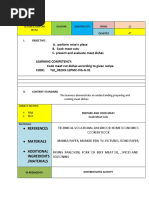 Lesson Plan Tle12 Cookery