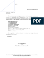 Oficina técnica entrega documentos valuación