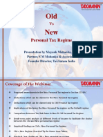 Old Vs New Personal Tax Regime 010323