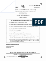 CSEC Mathematics January 2015 P2 PDF