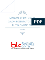 Manual Update Data Calon Peserta TOEFL ITP Rutin Online BLC v1.5 Rev03