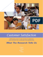 Customer Satisfaction What Research Tells Us