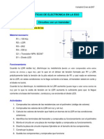 Circuitos transistor encendido LDR