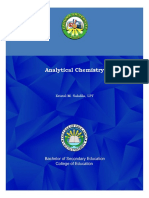 Analytical Chemistry Modules: Solubility Equilibria, pH Calculations