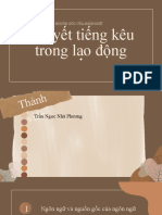 thuyết tiếng kêu trong lao động