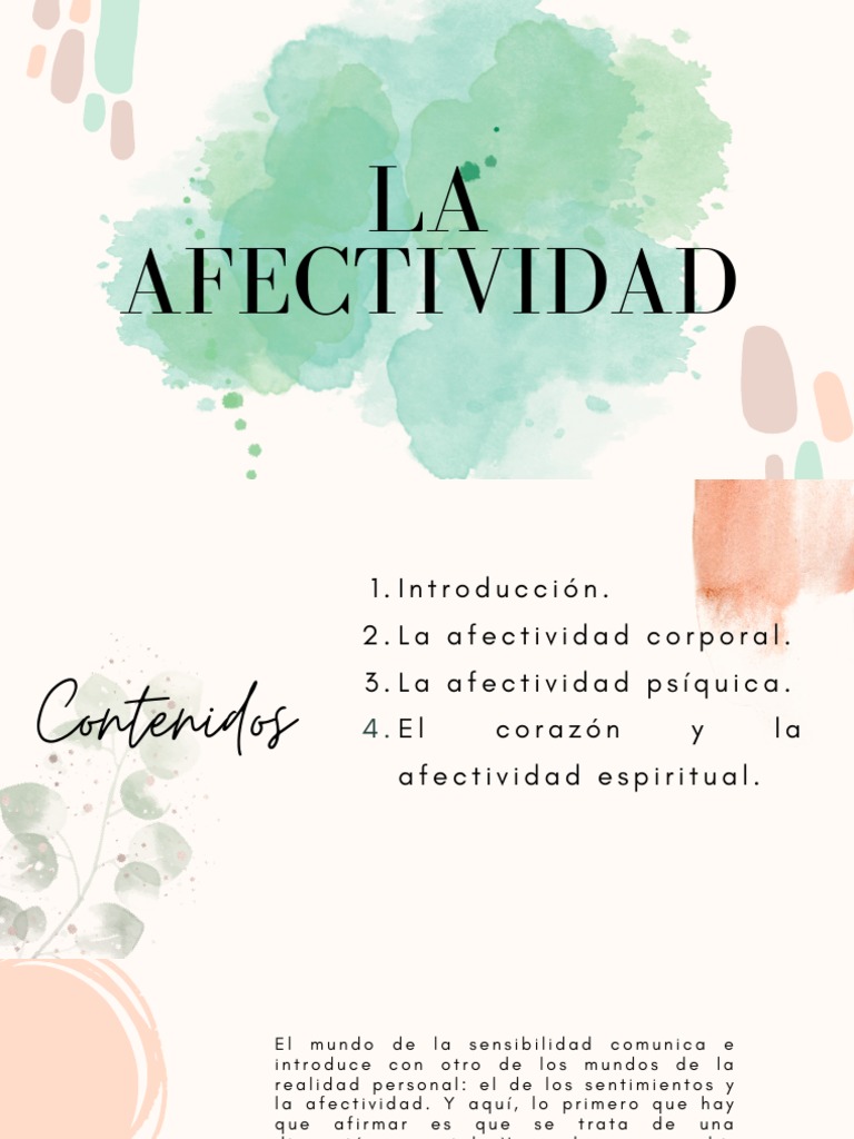 Dimensiones de la Afectividad Humana | PDF | Las emociones | Realidad