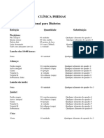 Orientação Nutricional Diabetes