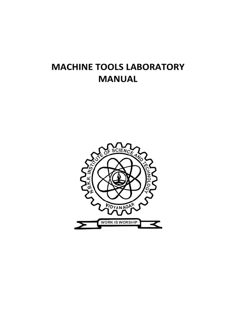 Machine Tools LAB Manual PDF PDF
