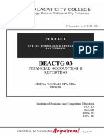Beactg 03 Revised Module 3 Nature of Partnership & Acctg
