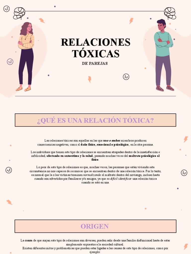 Relaciones Toxicas | PDF | Relaciones personales, crianza y desarrollo ...