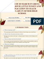 Little Women Movie - Seminar On Literature (UTS)