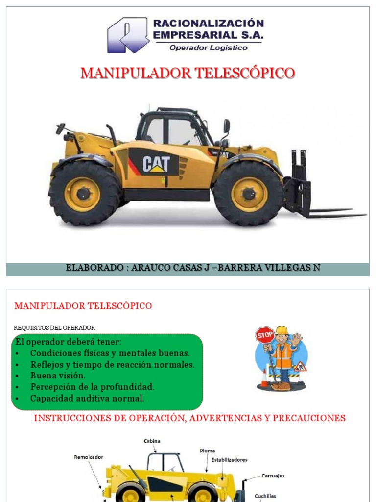 Requisitos y Seguridad en Telehandler | PDF | Vehículos