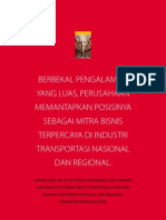 Berbekal Pengalaman Yang Luas, Perusahaan Memantapkan Posisinya Sebagai Mitra Bisnis Terpercaya Di Industri Transportasi Nasional Dan Regional