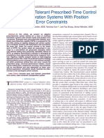 Adaptive Fault-Tolerant Prescribed-Time Control For Teleoperation Systems With Position Error Constraints PDF