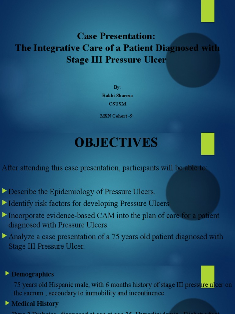 Ih Case Presentation On Pressure Ulcer Pdf Wound Medicine