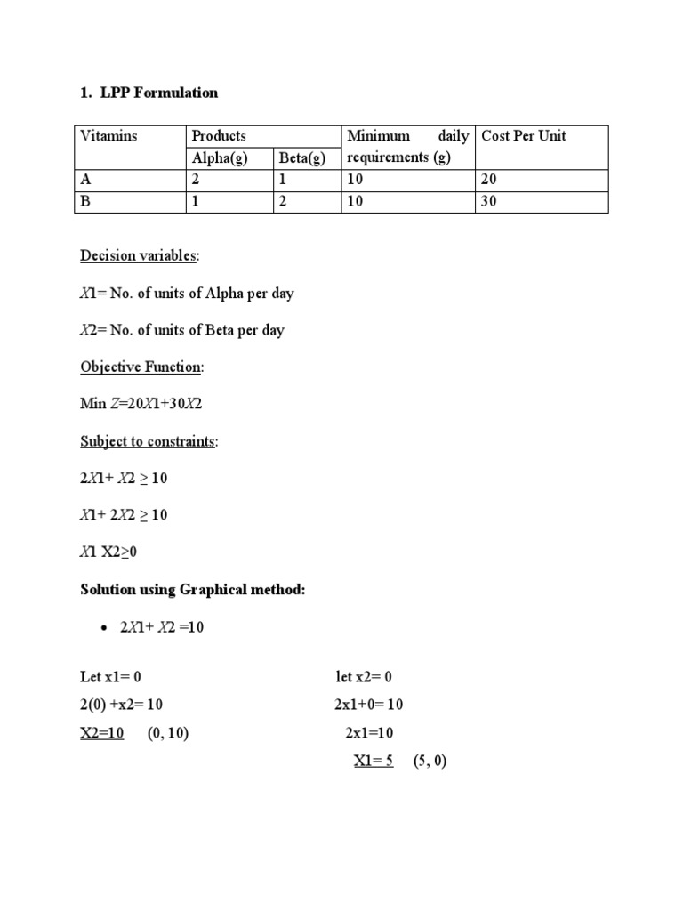 Group Assignment Or Pdf Mathematical Optimization Economics Of