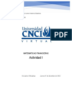 Actividad 1 - Matematicas Financieras