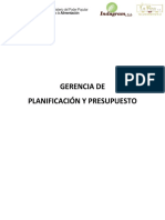 Funciones de Planificacion y Presupuesto.