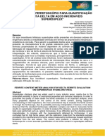 Avaliação Do Ferritoscópio para Quantificação