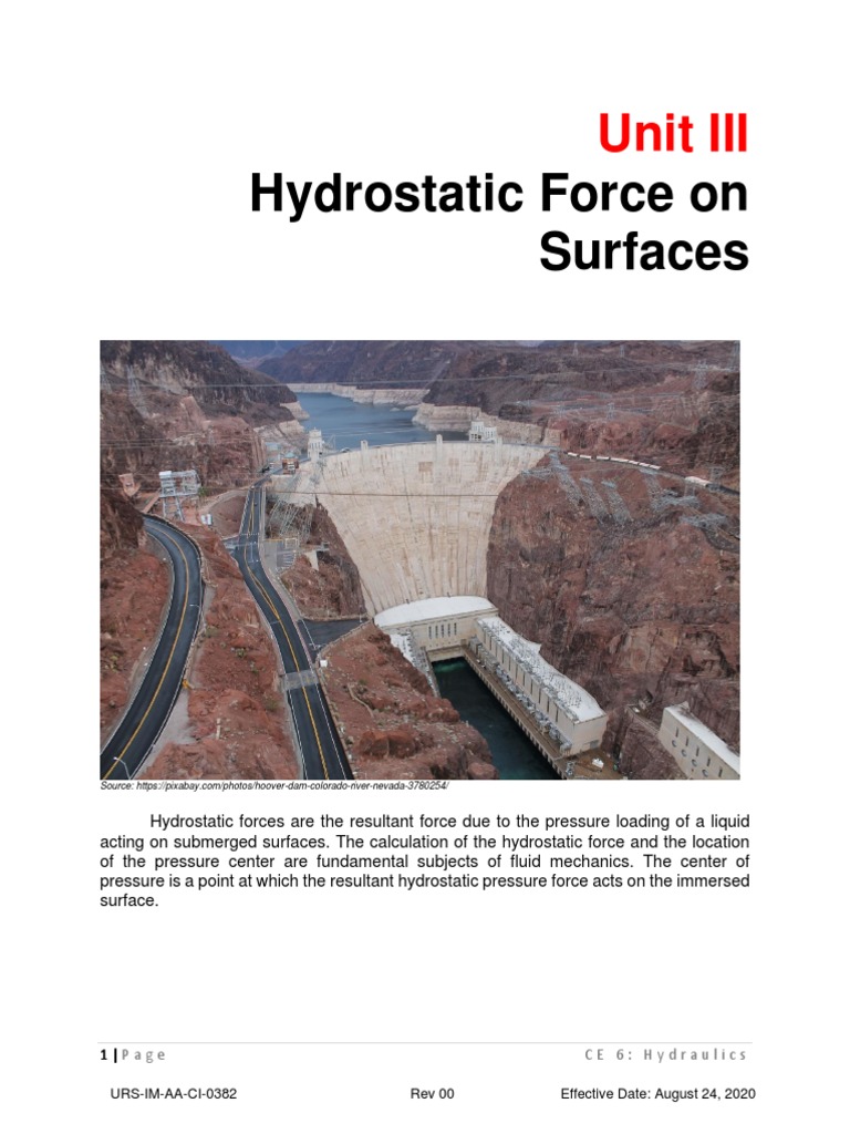 Module 3 Hydrostatic Force On Surfaces Pdf Download Free Pdf