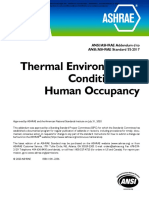 Thermal Environmental Conditions For Human Occupancy: ANSI/ASHRAE Addendum D To ANSI/ASHRAE Standard 55-2017