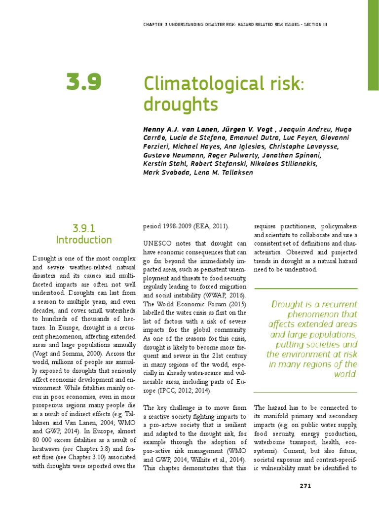 Understanding the Complex and Multifaceted Nature of Drought Risk: A Comprehensive Look at 