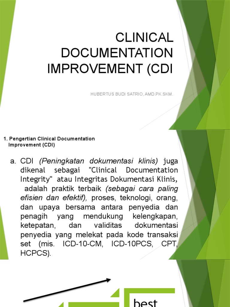 Peningkatan Dokumentasi Klinis (CDI) | PDF
