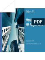 Materi Praktek 01 - Pengenalan MS Project 2019 PDF