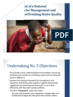 Drinking Water Quality Framework - JTR 2017