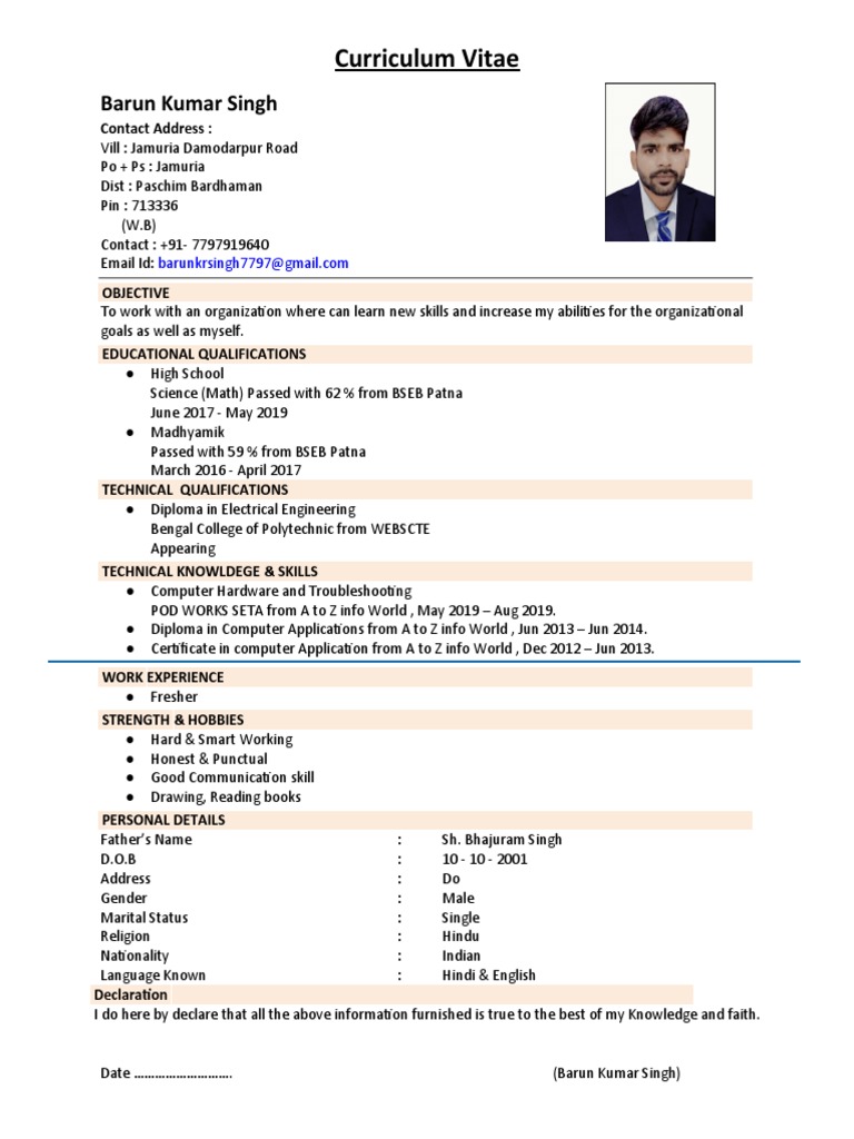 Resume Format | PDF