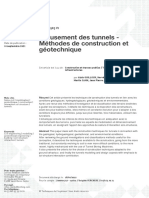 Techniques de L'ingénieur - Creusement Des Tunnels - Méthodes de Construction Et Géotechnique