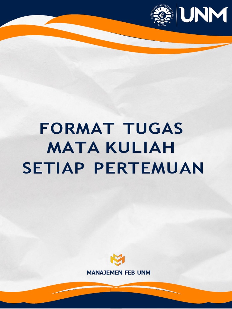 Template Naskah Tugas Mata Kuliah | PDF