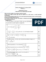 Barem Simulare Bac Matematica ST Nat PDF