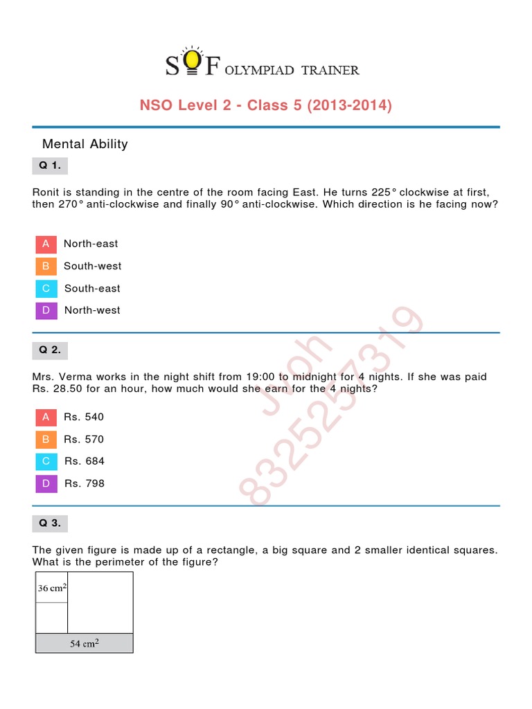 Nso level 2 class 5 2013 2014 pdf buoyancy