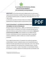 GFPI-F-027 - FORMATO DE REGISTRO SOCIOECONOMICO (Apoyo Regular)