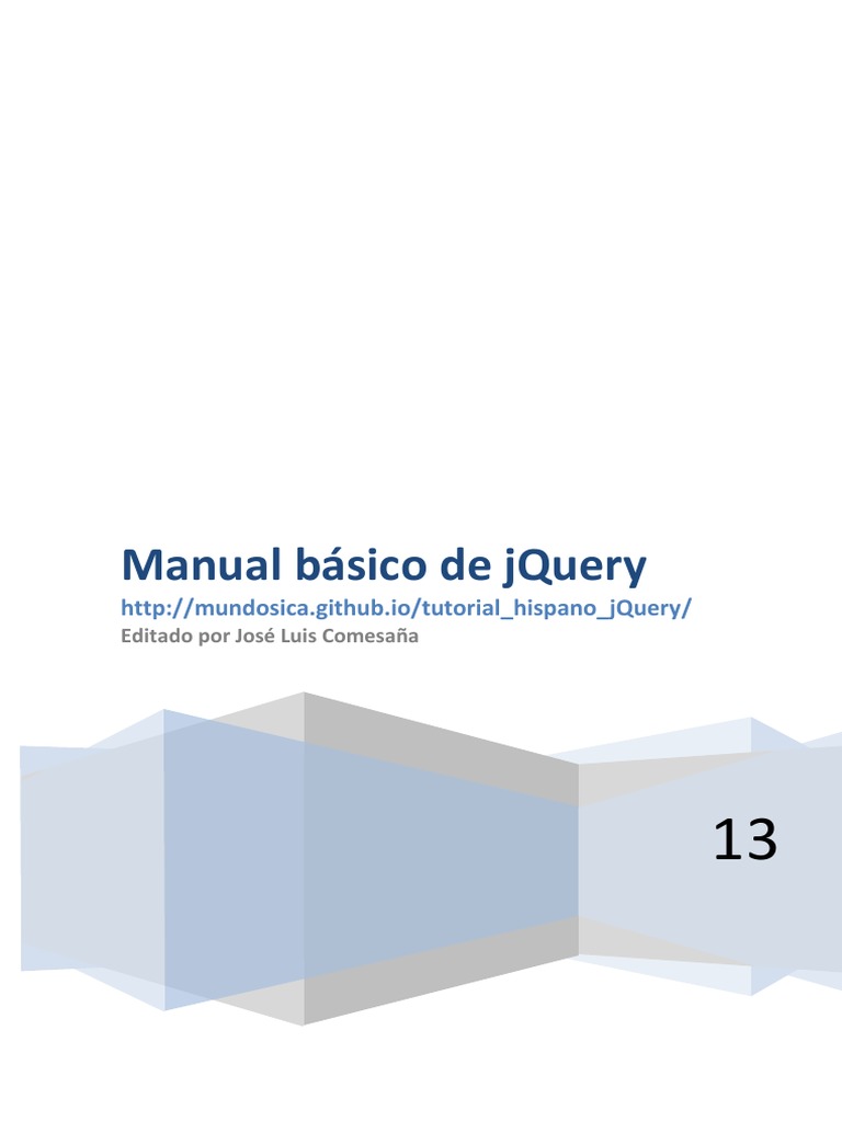 Manual Básico de Jquery PDF | PDF | J Query | HTML
