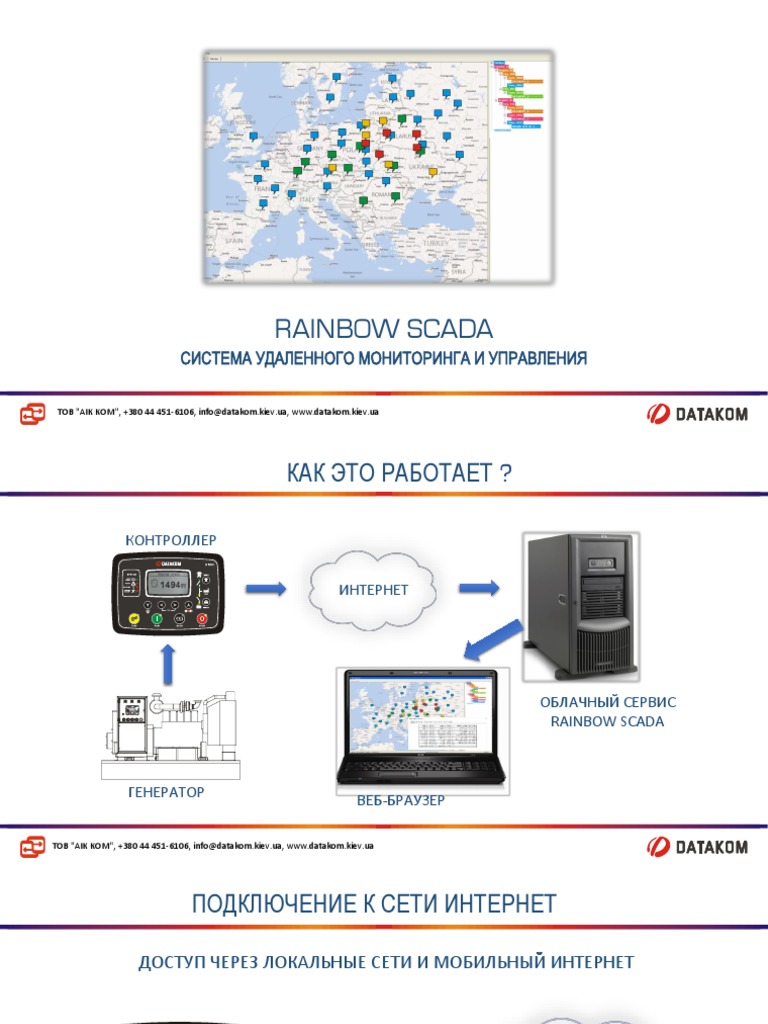 Datakom-Generator-Internet Monitoring | PDF